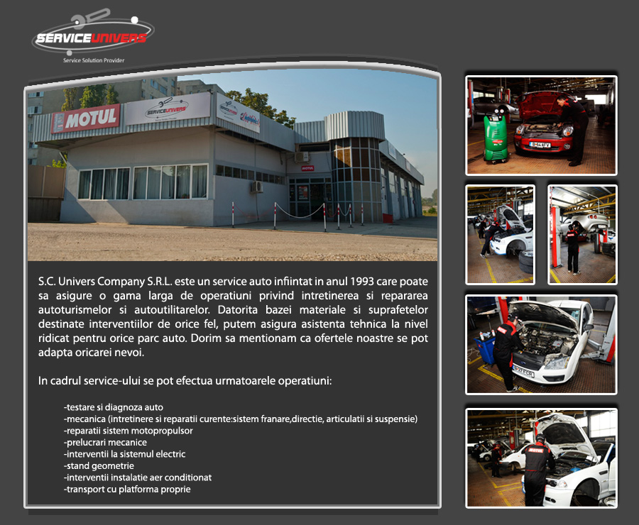 oferte service univers repara masini 2011 motul ulei distributie revizie placute frana logan dacia renault volkswagen piese manopera lichid frana golf pompa placute filtre bucuresti romania colentina servicii masina paul andronic cnvc